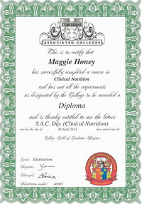 Qualifications and Testimonials. certificate